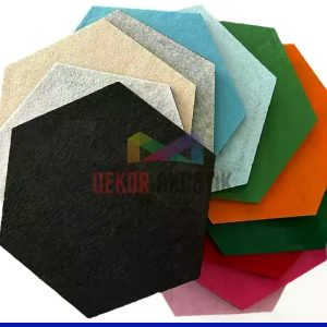 Akustik Altıgen Keçe Panel