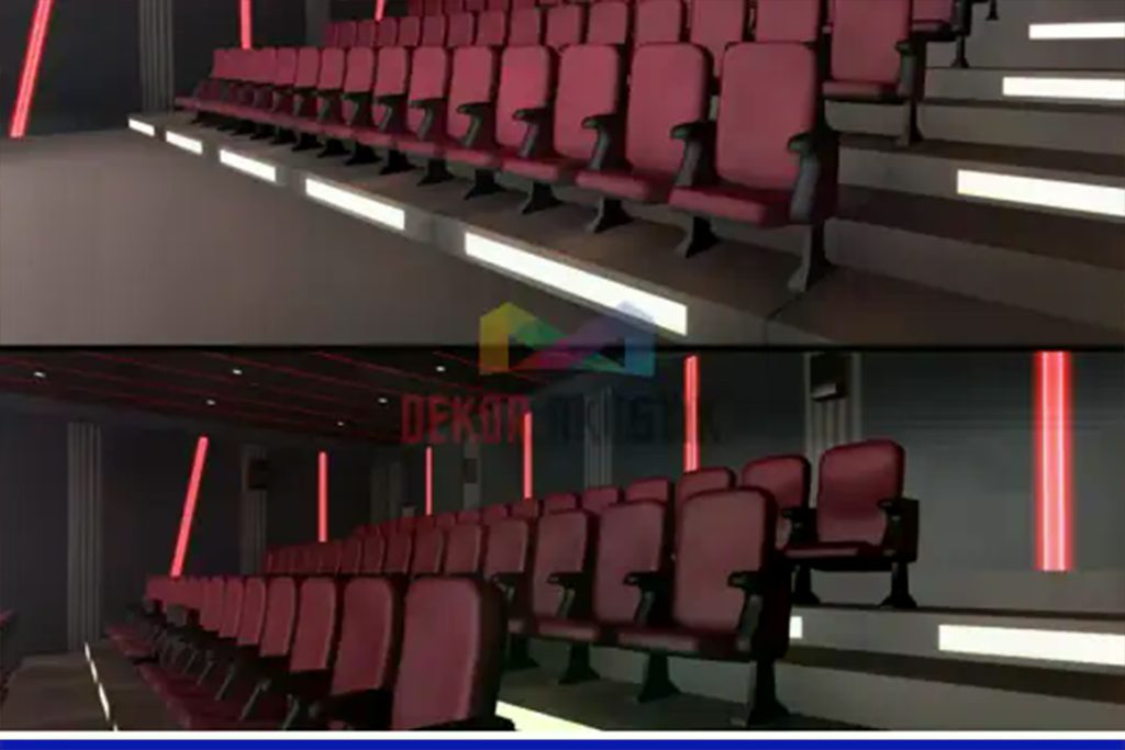 sinema salonunda oluşan seslerin kesimi için yapılan işlem